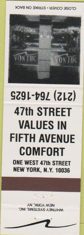 Matchbook Cover - Wedding Rings Antiques New York City