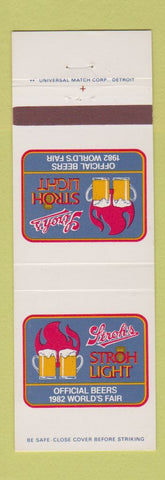 Matchbook Cover - Stroh's Light Beer 1982 World's Fair Knoxville TN