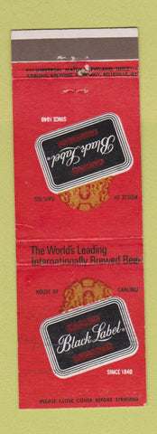 Matchbook Cover - Carling Black Label Beer