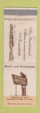 Matchbook Cover - Shaw's Motel Savannah TN WEAR