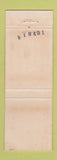 Matchbook Cover - Shaw's Motel Savannah TN WEAR