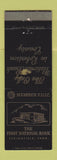 Matchbook Cover - First National Bank Springfield TN WORN