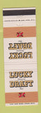 Matchbook Cover - Lucky Draft Beer San Francisco CA