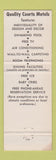 Matchbook Cover - Mercury Motel Nashville TN Quality Motels