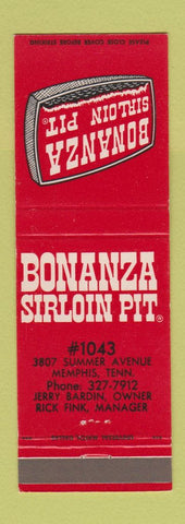 Matchbook Cover - Bonanza Sirloin Pit Memphis TN