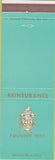 Matchbook Cover - Reinsurance Sterling insurance Worldwide
