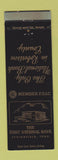 Matchbook Cover - First National Bank Springfield TN WEAR