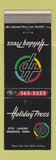 Matchbook Cover - Holiday Press Memphis TN