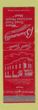 Matchbook Cover - Brummett's Restaurant Brownsville TN