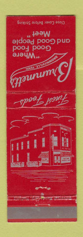 Matchbook Cover - Brummett's Restaurant Brownsville TN