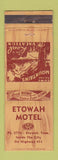 Matchbook Cover - Etowah Motel TN