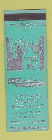 Matchbook Cover - Town and Country Restaurant Cleveland TN