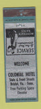Matchbook Cover - Colonial Hotel Bristol VA bellhop