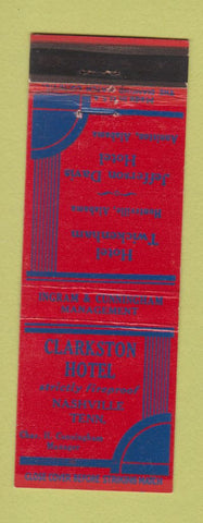 Matchbook Cover - Clarkston Hotel Nashville TN