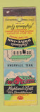 Matchbook Cover - Highlands Grill Drive Inn Knoxville TN WORN