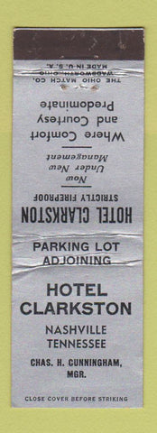 Matchbook Cover - Hotel Clarkston Nashville TN WEAR