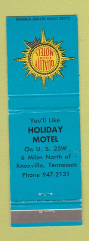 Matchbook Cover - Holiday Motel Knoxville TN WEAR