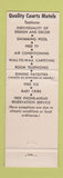 Matchbook Cover - Holiday Motel Knoxville TN WEAR