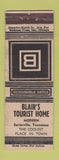 Matchbook Cover - Blair's Tourist Home Sevierville TN WEAR