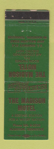 Matchbook Cover - Madison Motel Madison TN WEAR GREEN