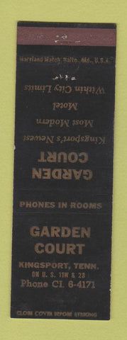 Matchbook Cover - Garden Court Motel Kingsport TN