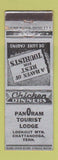 Matchbook Cover - Panoram Tourist Lodge Chattanooga TN Lookout Mountain
