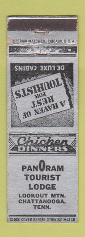 Matchbook Cover - Panoram Tourist Lodge Chattanooga TN Lookout Mountain