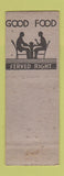 Matchbook Cover - Panoram Tourist Lodge Chattanooga TN Lookout Mountain