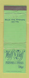 Matchbook Cover - Whiff n Pouff Perfumes Purses Gatlinburg TN WEAR