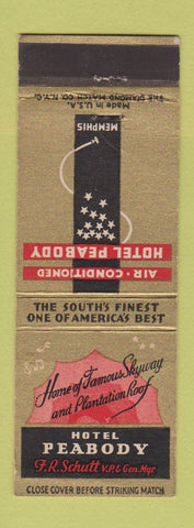 Matchbook Cover - Hotel Peabody Memphis TN