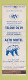 Matchbook Cover - Alto Motel Gatlinburg TN WEAR