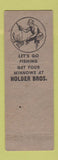 Matchbook Cover - Holder Bros Fishing Bait Tackle Harrison TN WEAR