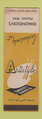 Matchbook Cover - Artistyle Men's Clothes Edmondson's Pulaski TN