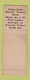Matchbook Cover - Cook's One Stop Market Shelbyville TN
