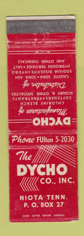 Matchbook Cover - Dycho Chlorine Bleach Niota TN