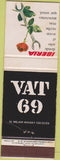 Matchbook Cover - Iberia Vat 69 Whisky WORN Mexico?