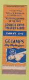 Matchbook Cover - GE Light Bulbs Memphis TN