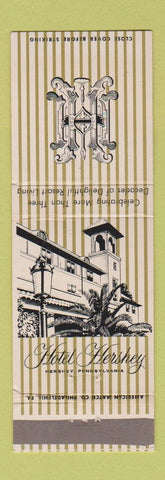 Matchbook Cover - Hotel Hershey PA