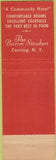 Matchbook Cover - Baron Steuben Hotel Corning NY