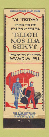 Matchbook Cover - James Wilson Hotel Carlisle PA
