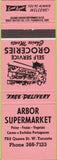 Matchbook Cover - Arbor Supermarket Toronto ON