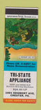 Matchbook Cover - Tri State Appliance Chester PA