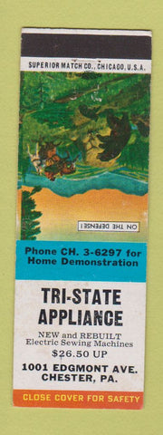 Matchbook Cover - Tri State Appliance Chester PA