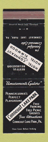 Matchbook Cover - Conneaut Lake Park PA