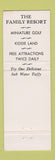 Matchbook Cover - Conneaut Lake Park PA