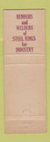 Matchbook Cover - King Fifth Wheel Philadelphia PA WORN