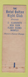 Matchbook Cover - Hotel Bolton Harrisburg PA