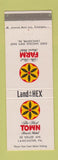 Matchbook Cover - Host Town Resort Motel Lancaster PA