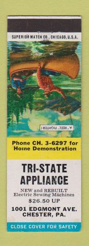 Matchbook Cover - Tri State Appliance Chester PA