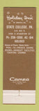 Matchbook Cover - Pub State College PA Holiday Inn